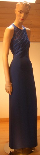 Designer-Kleid Nachtblau
