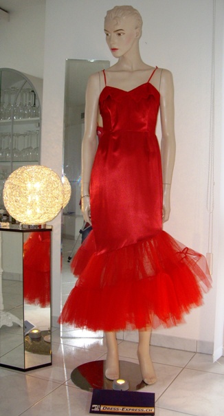 rotes Charleston Kleid