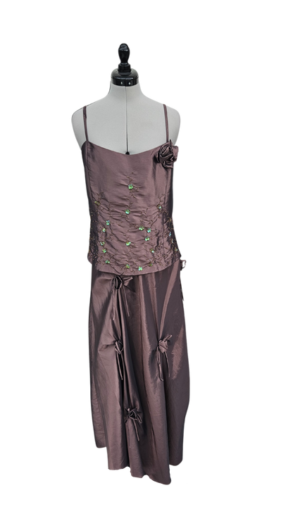 Abendkleid Mocca